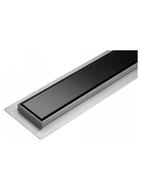 FALA Zuhanylefolyó 600 mm Black Glass inox