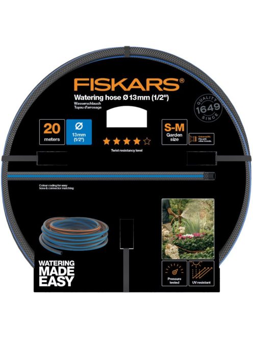 Fiskars Locsolótömlő, 13 mm (1/2), 20 m Q4