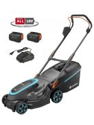 Gardena PowerMax 37/36V P4A akkumulátoros fűnyíró akkumulátorral