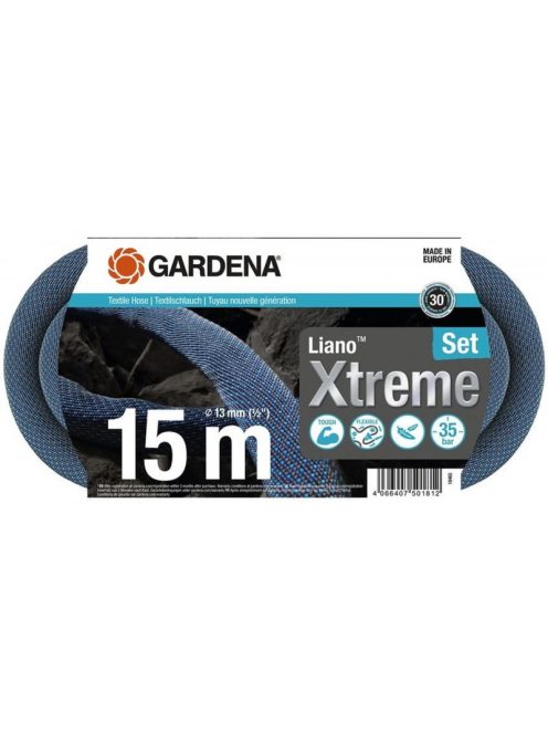 Gardena Liano™ Xtreme Textil locsolótömlő készlet (1/2'), 15 m