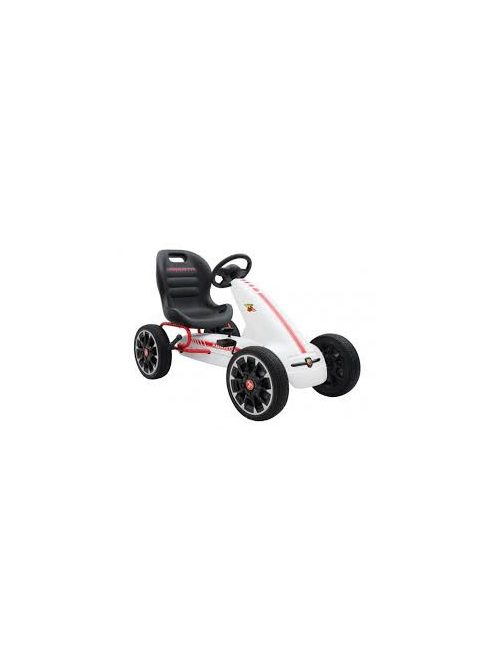 HECHT ABARTH-WHITE GOKART FEHÉR, 3-6 ÉVES KORIG