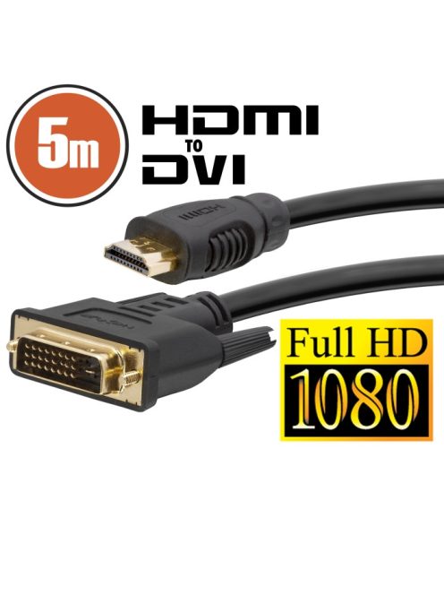 DVI-D / HDMI kábel • 5 m