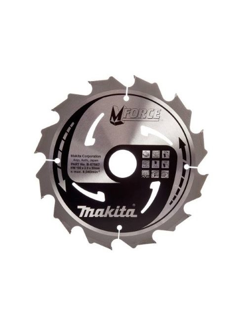 Makita Körfűrészlap Mforce 190x30mm Z12 (B-07967)