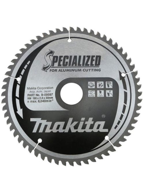 Makita Körfűrészlap alu 190x30mm Z60 (B-09597)