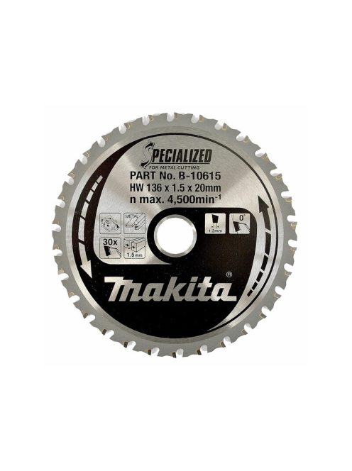 Makita Makita Carbide körfűrészlap 136x20x30 (B-10615)