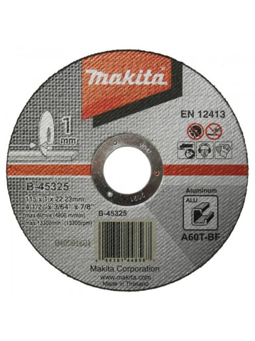 Makita Vágókorong ALU 115x1mm A60T (B-45325)