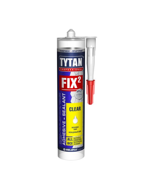 Szerelési ragasztó Fix2 clear színtelen 290ml Tytan