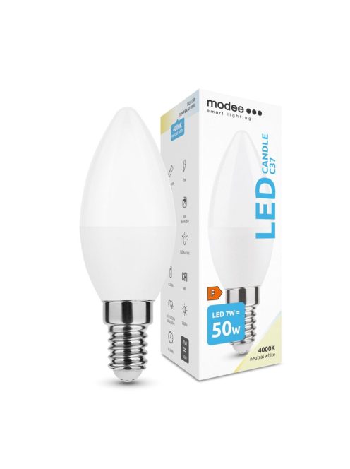 LED Fényforrás Candle 7W E14 4000K