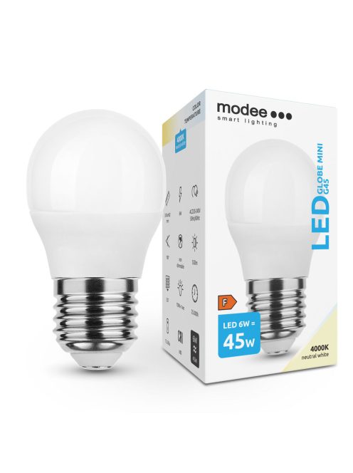 Modee Lighting LED Izzó Globe Mini G45 6W E27 180° 4000K (550 lumen)