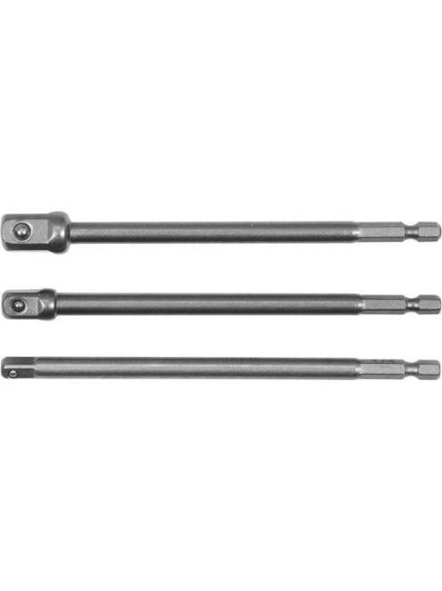 YATO Dugókulcs adapter bitbefogású készlet 3 részes 1/4" - 3/8" - 1/2" YATO