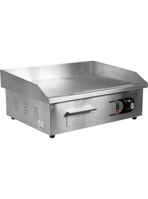 YATO GASTRO elektromos grill 550 mm 3000 W lapos és bordázott sütőlap