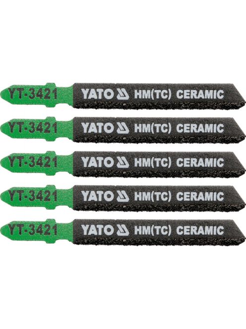 YATO Dekopírfűrészlap kerámiára T-befogás 75/1,2 mm HM/TC (5 db/cs)