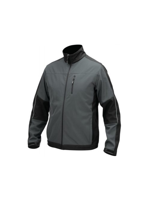 YATO Munkavédelmi softshell kabát szürke-fekete S-es méret 3 zsebes