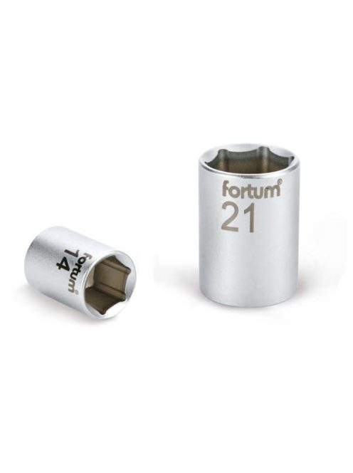 dugófej, 1/2", 36mm, 61CrV5, mattkróm; 44mm hosszú FORTUM